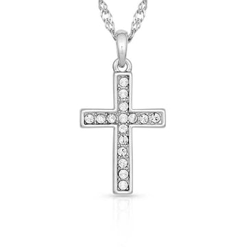 Rhinestone Cross Necklace for Elegant Style-Rhinestone Cross Pendants-The Rhinestone Belts