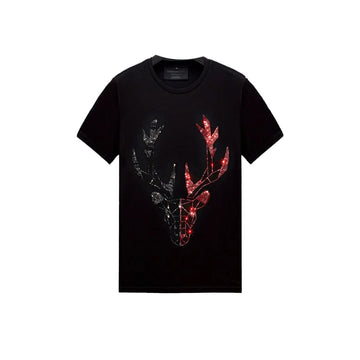 Bling Deer Print Rhinestone T-shirt-T-shirts-The Rhinestone Belts