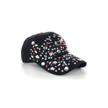 Multi Color Engraved Rhinestone Cap-Caps-The Rhinestone Belts