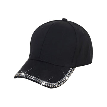 Borders Engraved Rhinestone Cap-Caps-The Rhinestone Belts