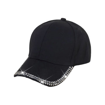 Borders Engraved Rhinestone Cap-Caps-The Rhinestone Belts