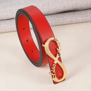 Infinity Name Belt Buckle for Women - Family Name