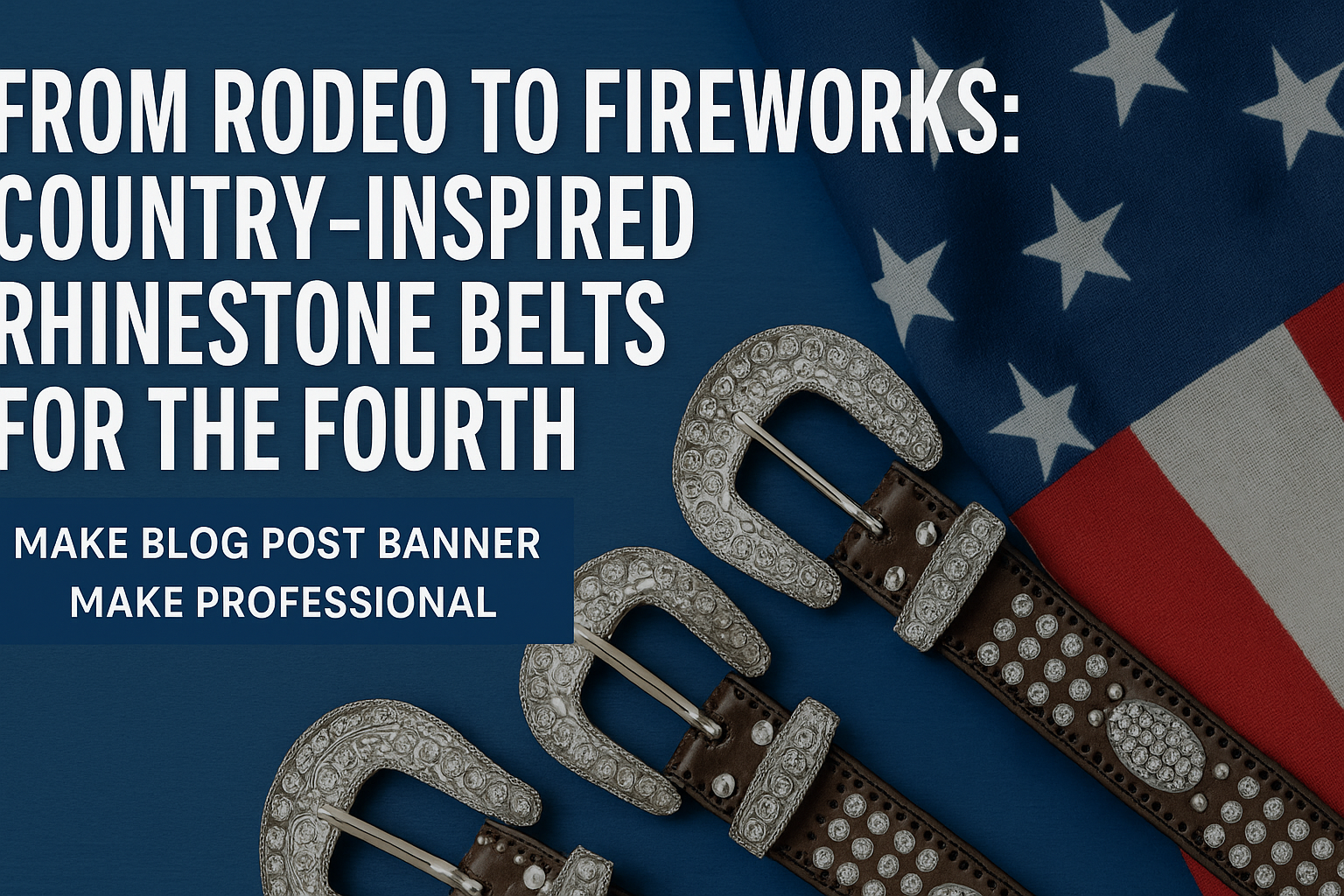 From Rodeo to Fireworks: Country-Inspired Rhinestone Belts for the Fourth