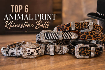 Top 6 Animal Print Rhinestone Belts