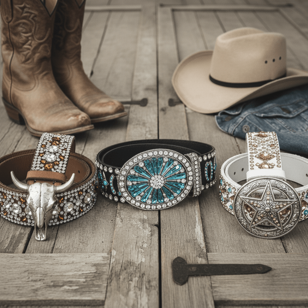 Best Western Rhinestone Belts for Cowgirl Outfits