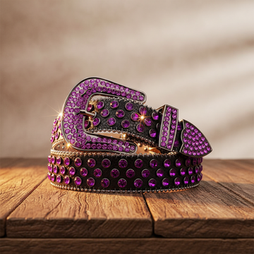 Purple Rhinestone Belt: The Ultimate Party Accessory