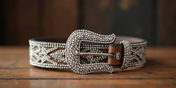 Trendy rhinestone belt outfit for a bold fashion statement