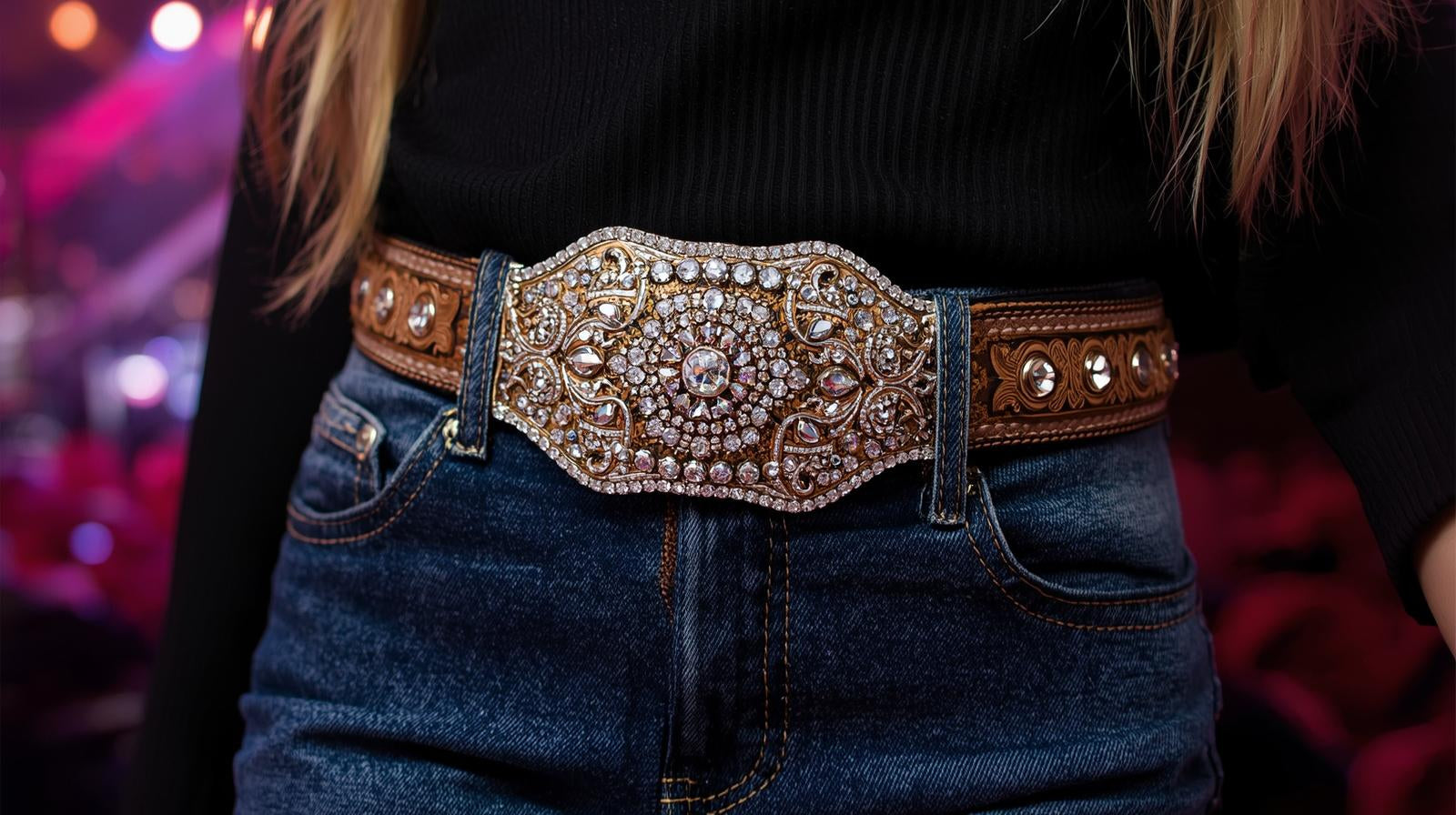 Belts Rhinstone Best Rhinestone Belts for Country Concert Looks | TheRhinestoneBelts.com
