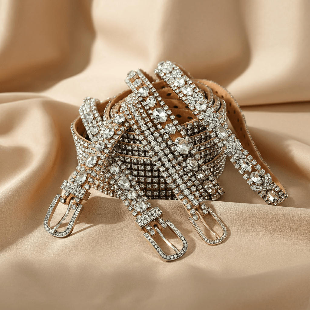 Belts Rhinstone Thin Rhinestone Belts: Outfit & Style Guide