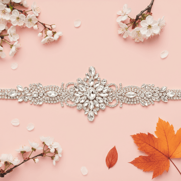 Rhinestone Belts to Wear to a Spring or Fall Wedding