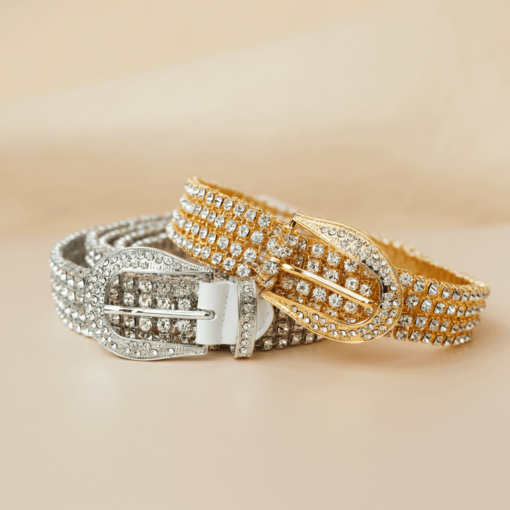 Silver vs Gold Rhinestone Belts – Find Your Perfect Bling