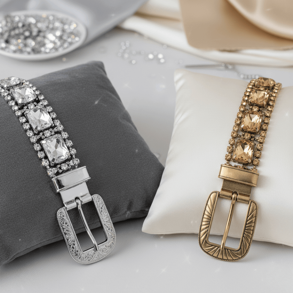 Silver vs Gold Rhinestone Belts – Which One Should You Choose?