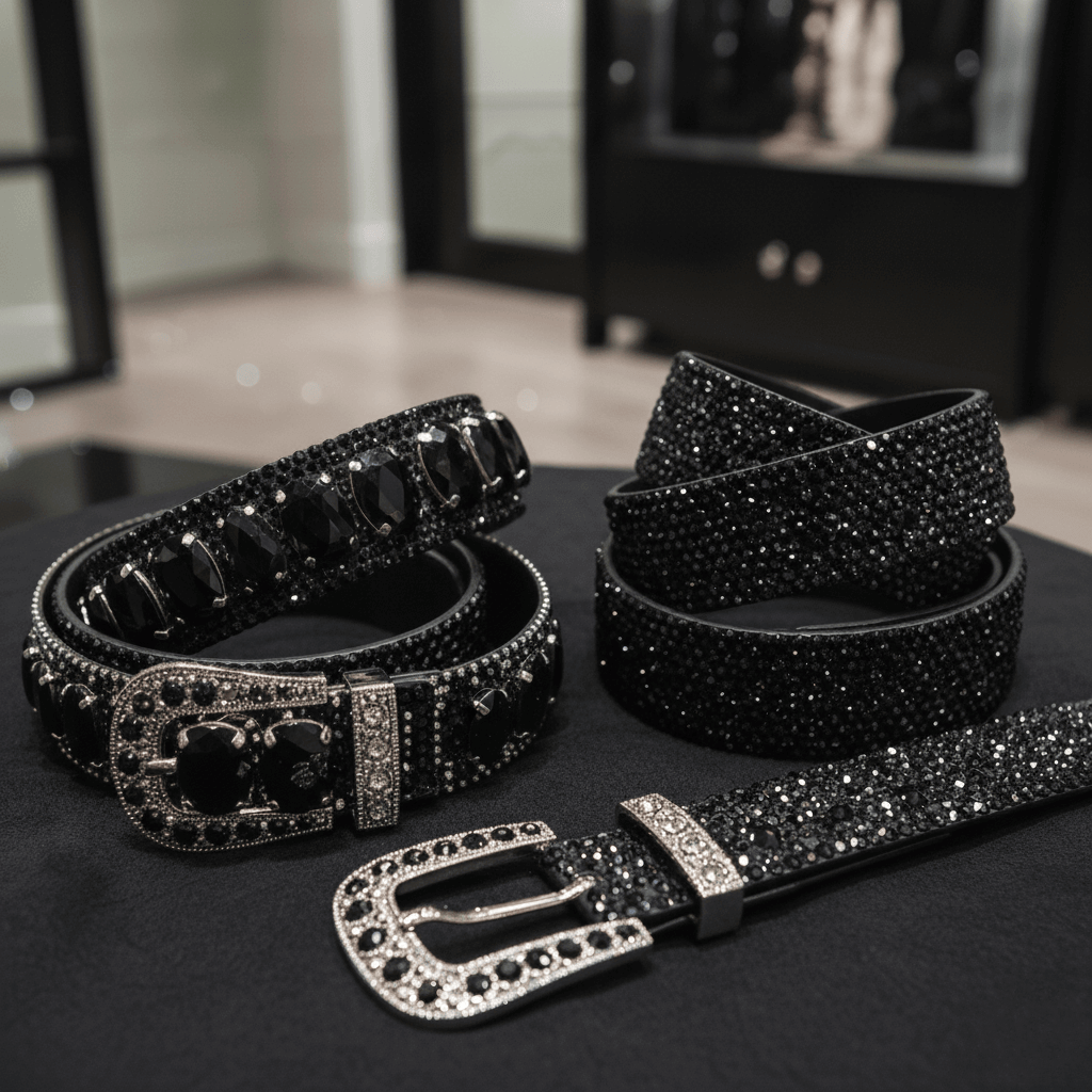 Best Black Rhinestone Belts for Any Outfit