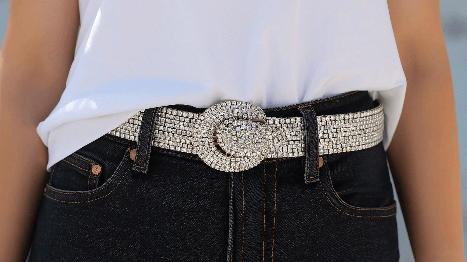 Belts Rhinstone Best Rhinestone Belts to Elevate a Simple Outfit