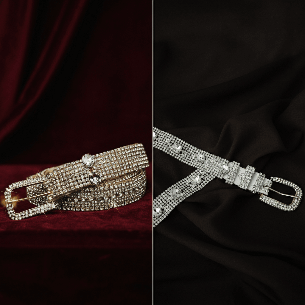 Designer Rhinestone Belts vs Budget Alternatives