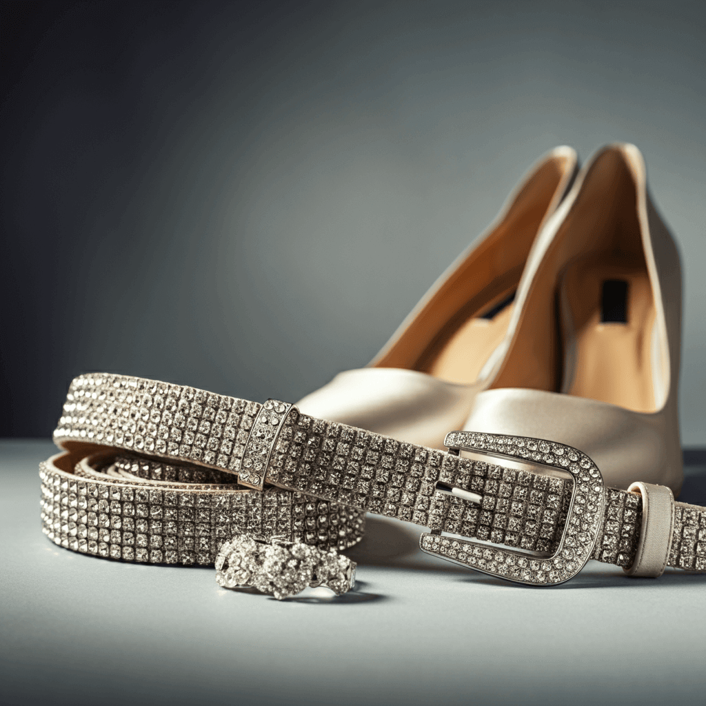 Should Rhinestone Belts Match Your Shoes or Jewelry?