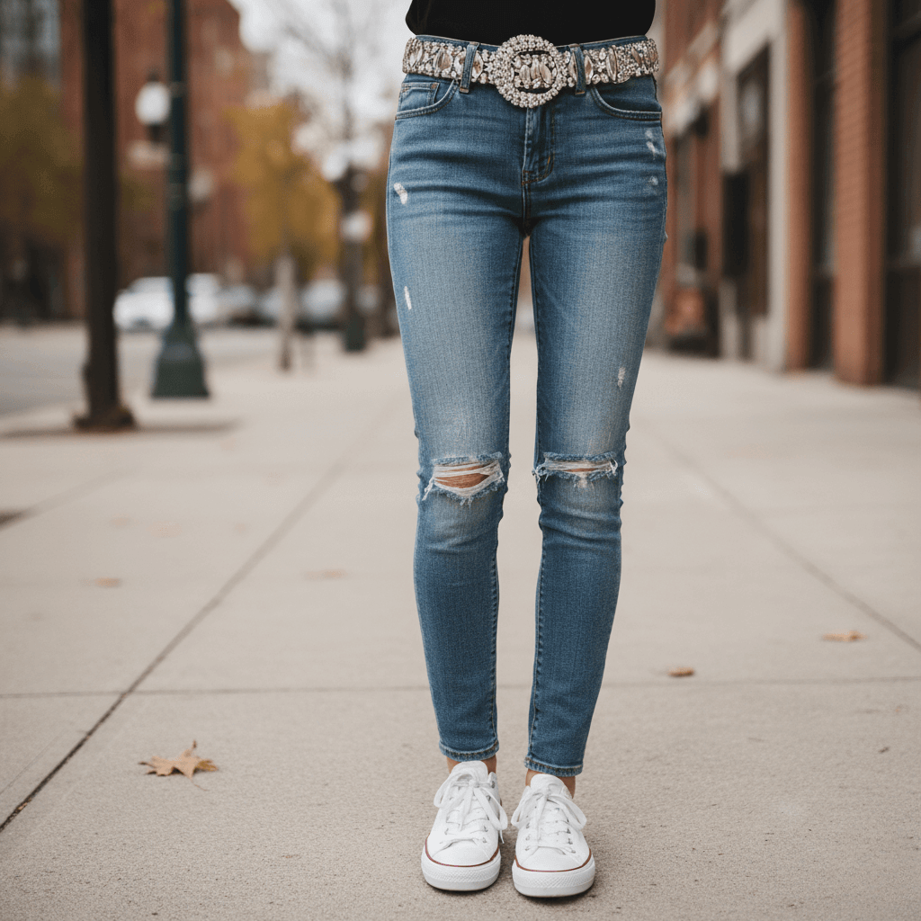Can You Wear a Rhinestone Belt with Sneakers?