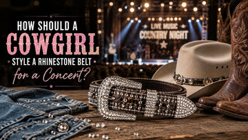 How to style a rhinestone belt for a concert