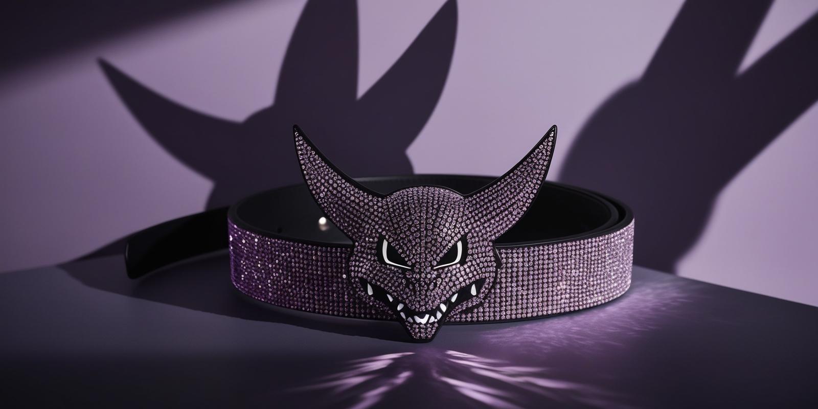 Gengar Rhinestone Belt: The Ultimate Anime Streetwear Flex
