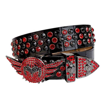 Angle Wing Rhinestone Belts