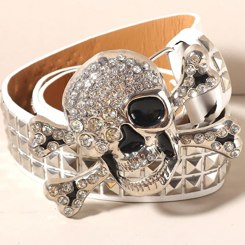 Skull Rhinestone Belts