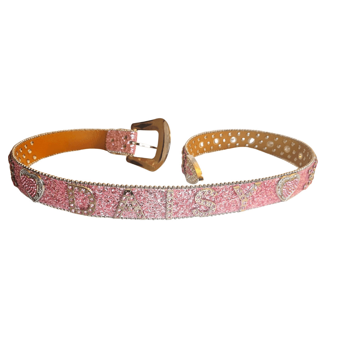 Personalized Custom Name Rhinestone Belt