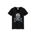 Pirates Skull Rhinestone T-shirt-T-shirts-The Rhinestone Belts
