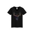 Markhor Print Rhinestone T-shirt-T-shirts-The Rhinestone Belts