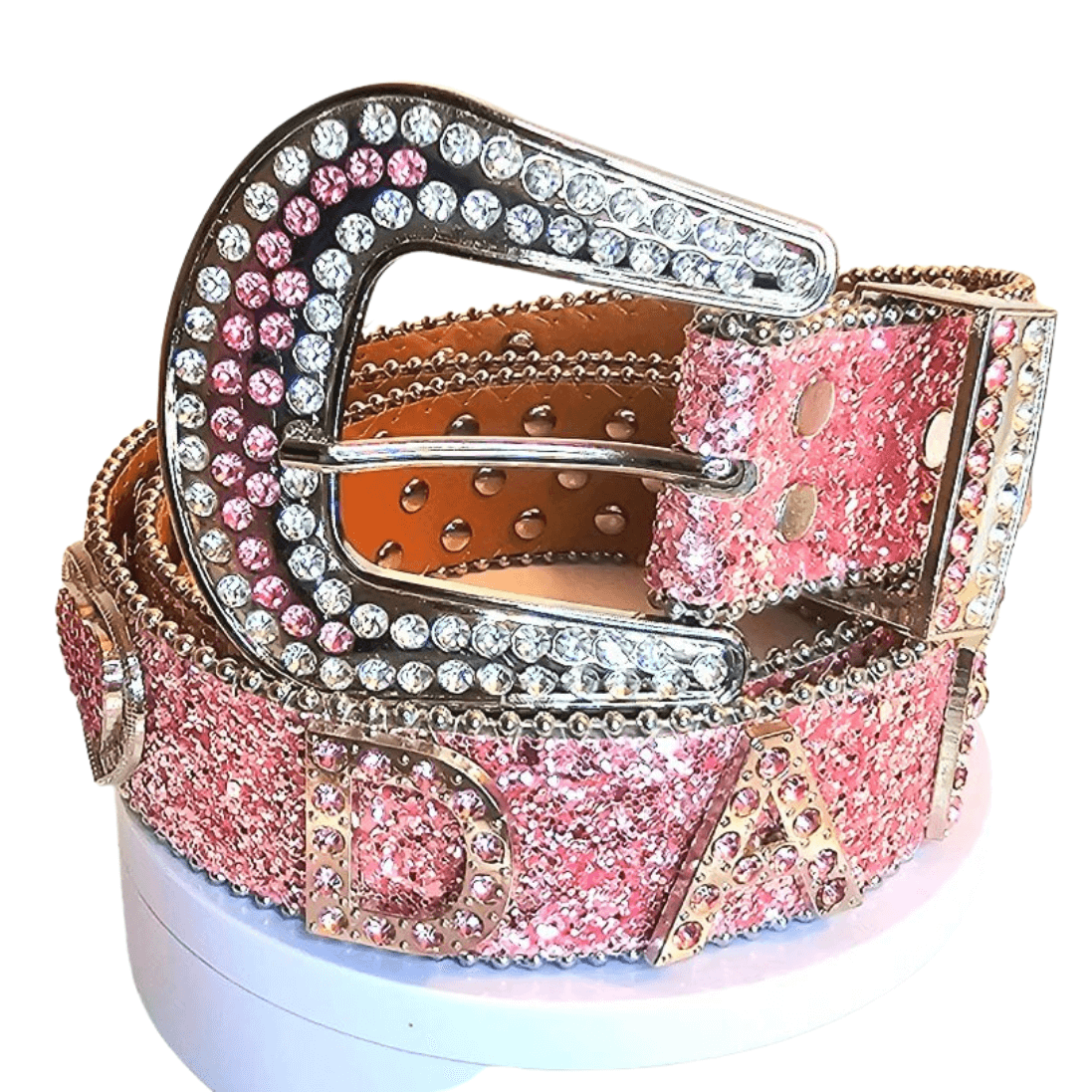 Personalized Custom Name Rhinestone Belt