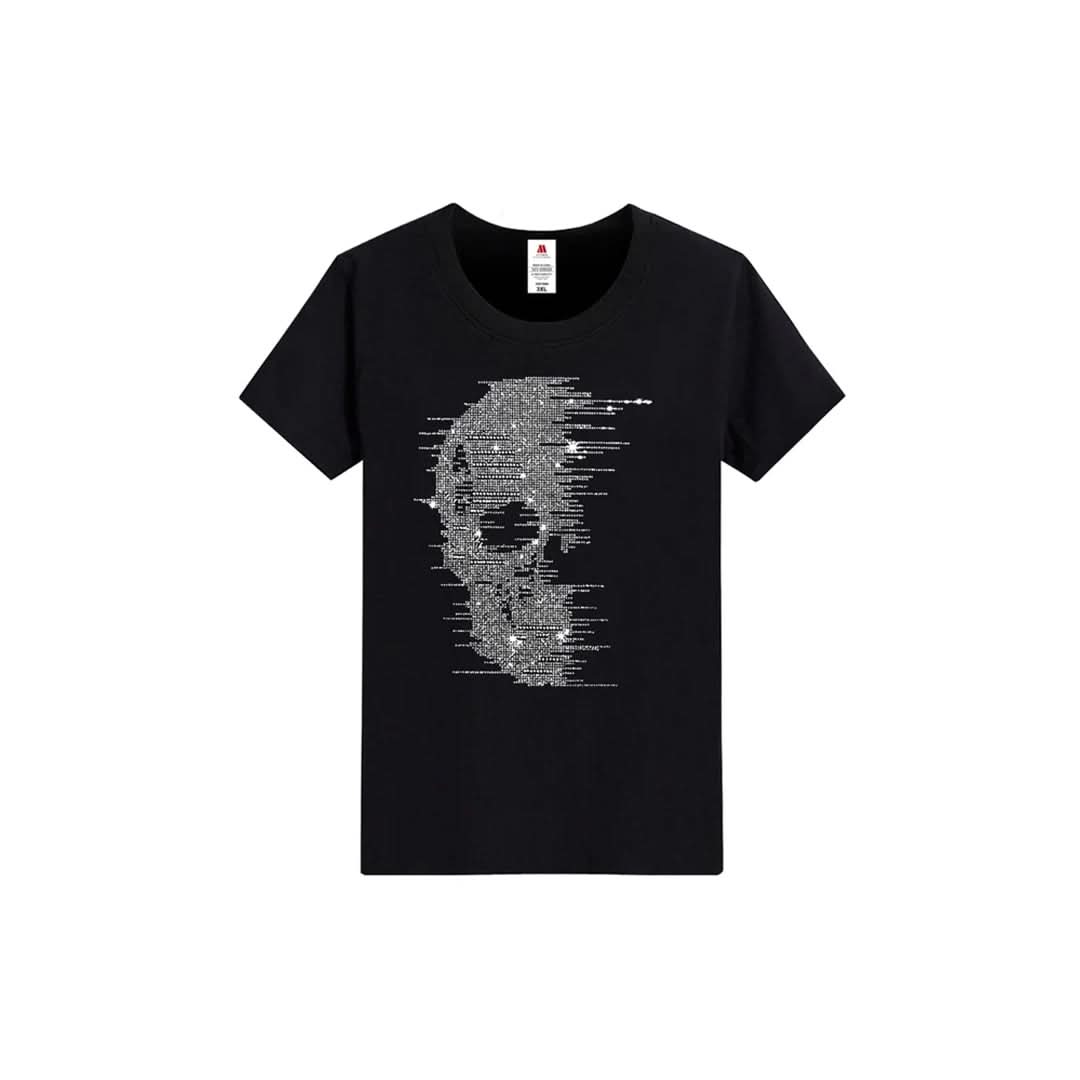Bling Skull Rhinestone T-shirt-T-shirts-The Rhinestone Belts