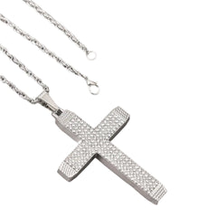 Rhinestone Cross Pendant Necklace