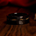 Black Tungsten Carbide Vintage 8mm-Tungsten Ring-The Rhinestone Belts