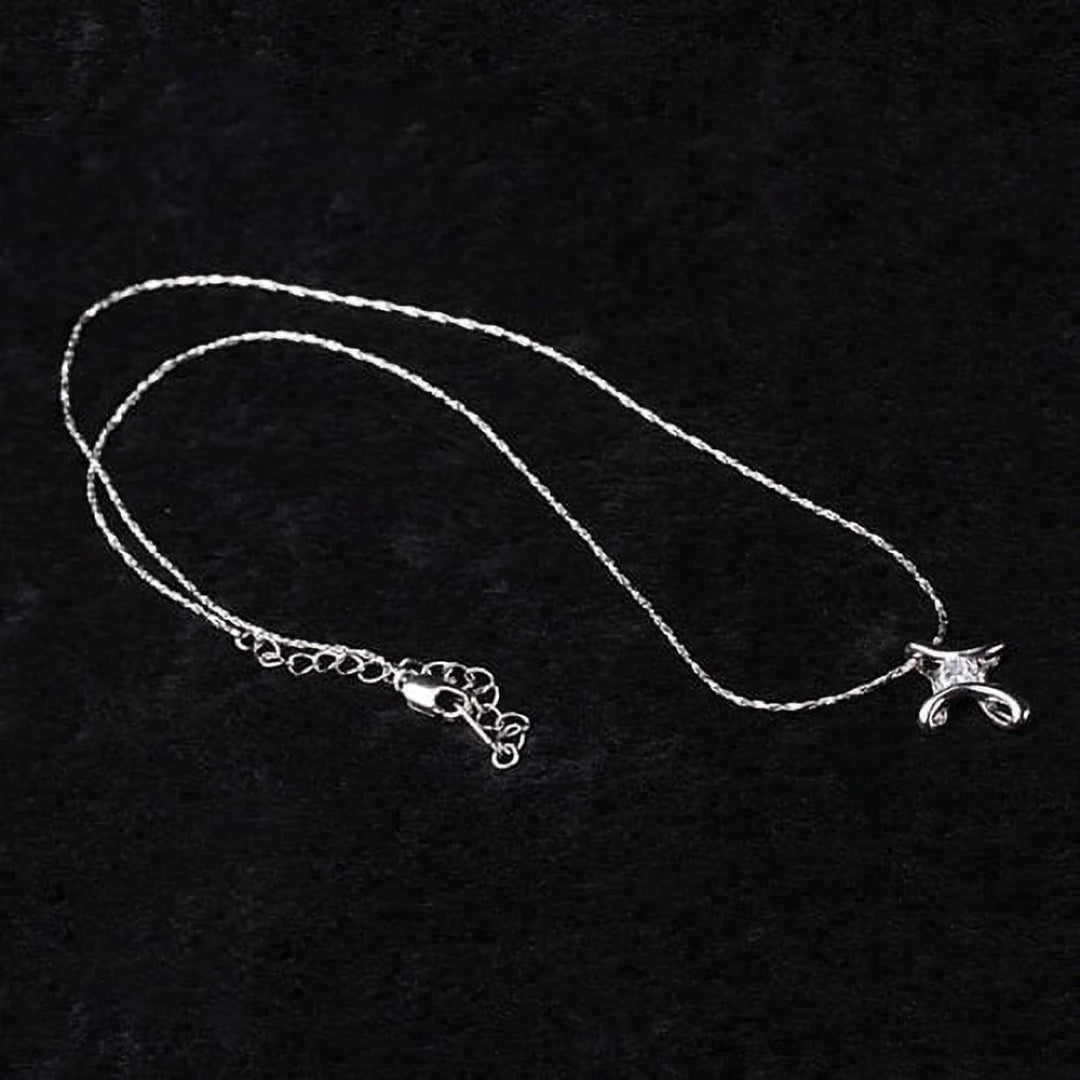 Elegant Rhinestone Infinity Cross Pendant Necklace-Rhinestone Cross Pendants-The Rhinestone Belts
