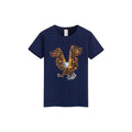 Eagle Print Rhinestone T-shirt-T-shirts-The Rhinestone Belts