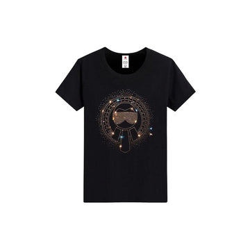 Cartoon Print Rhinestone T-shirt-T-shirts-The Rhinestone Belts