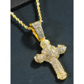 Premium Cross Pendant Rhinestone Necklace-Rhinestone Cross Pendants-The Rhinestone Belts
