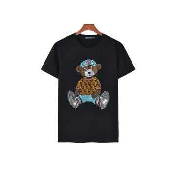 Heady Teddy Rhinestone T-shirt-T-shirts-The Rhinestone Belts