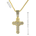 Premium Cross Pendant Rhinestone Necklace-Rhinestone Cross Pendants-The Rhinestone Belts