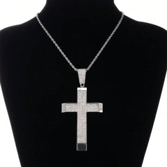 Rhinestone Cross Pendant Necklace