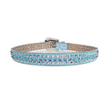 Blue Color Studs with Blue Strap Rhinestone Belt-Belts-The Rhinestone Belts