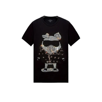 Rocko Pig Rhinestone T-shirt-T-shirts-The Rhinestone Belts