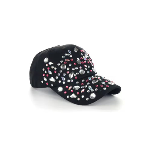 Multi Color Engraved Rhinestone Cap-Caps-The Rhinestone Belts