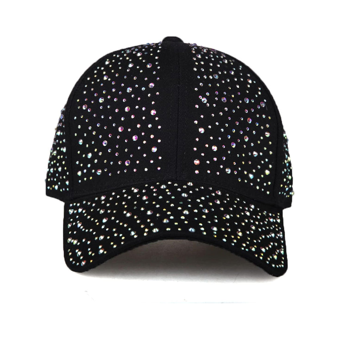 Multi Studded Rhinestone Cap-Caps-The Rhinestone Belts