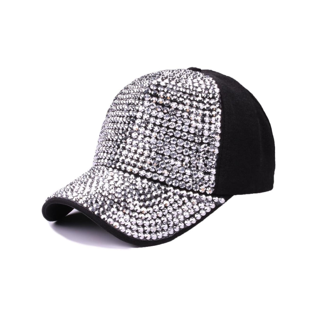 Front Engraved Rhinestone Cap-Caps-The Rhinestone Belts