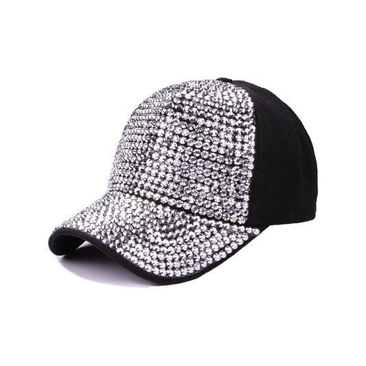 Front Engraved Rhinestone Cap-Caps-The Rhinestone Belts