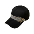 Bling Strap Studded Rhinestone Cap-Caps-The Rhinestone Belts