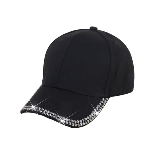 Borders Engraved Rhinestone Cap-Caps-The Rhinestone Belts