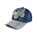 Multi Color Butterfly Rhinestone Cap-Caps-The Rhinestone Belts