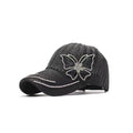 Lace Butterfly Rhinestone Cap-Caps-The Rhinestone Belts