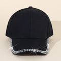 Borders Engraved Rhinestone Cap-Caps-The Rhinestone Belts